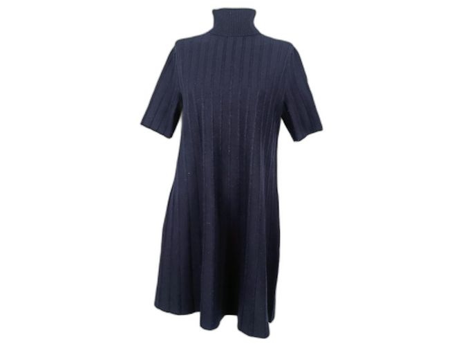 Cos Schwarzer Strick aus Wolle S