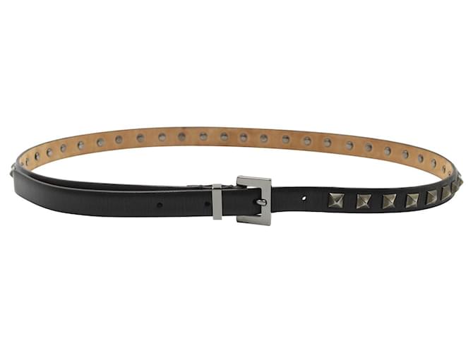 Valentino Garavani Valentino Rockstud Belt in Black Leather  ref.1179860