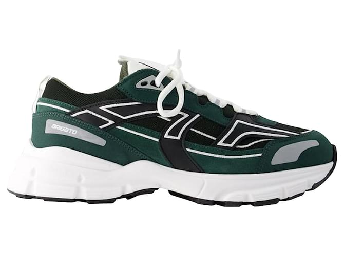 Marathon R Trail Sneakers - Axel Arigato - Leather - Green/Black Pony-style calfskin  ref.1179899