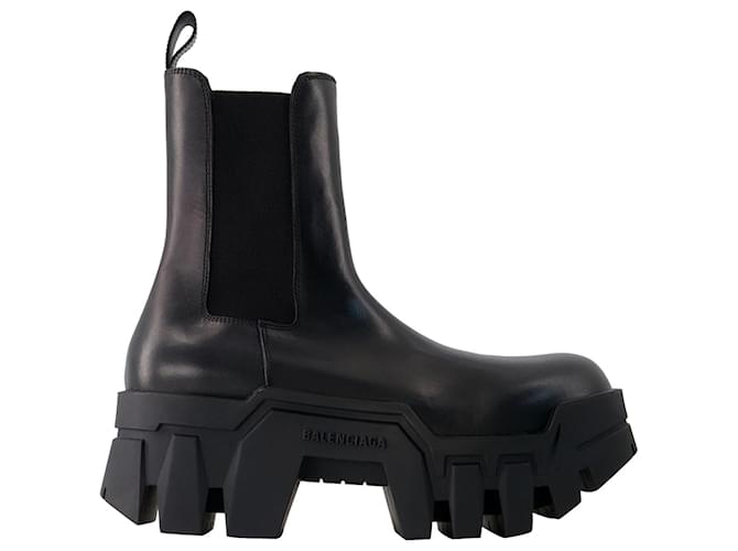 Bulldozer Boots - Balenciaga - Leather - Black  ref.1179907