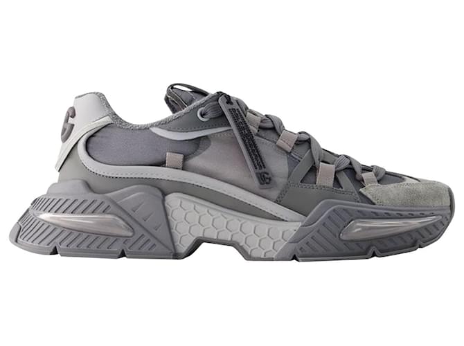 Dolce & Gabbana Airmaster Sneaker - Dolce&Gabbana - Leather - Grey  ref.1179967