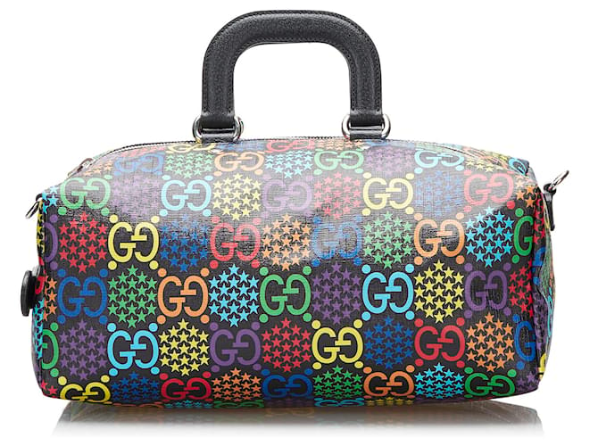 Sac de voyage psychédélique Gucci Multi GG Supreme Toile Tissu Multicolore  ref.1180064