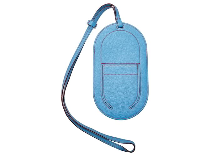 Hermès Hermes Blue Chevre In-The-Loop To Go GM Leather Pony-style calfskin  ref.1180086