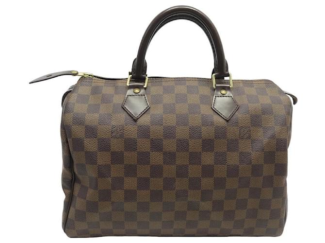 Louis Vuitton Speedy Handbag 30 N41531 IN EBENE DAMIER CANVAS HAND BAG Brown Cloth  ref.1180133