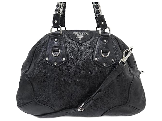 Prada | Dark Brown Lambskin Leather Satchel | Bags, Leather shoulder bag,  Purses