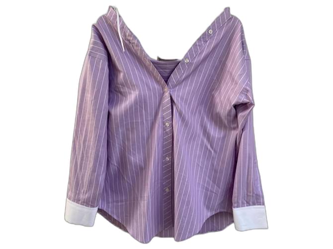 Autre Marque The Coat by Katya Silchenko blouse, Shirt Purple Cotton  ref.1180284