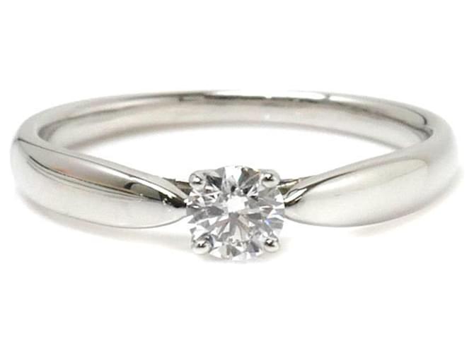 Tiffany & Co Solitaire Silvery Platinum  ref.1180378