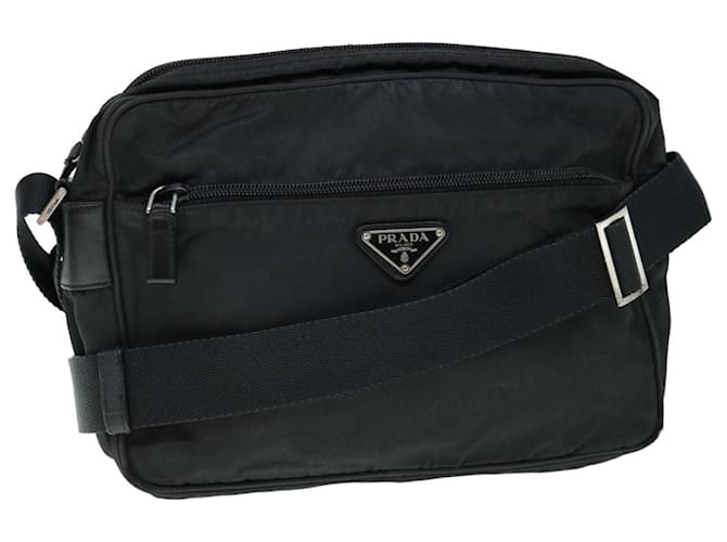 PRADA Shoulder Bag Nylon Black Auth yk9558  ref.1180426
