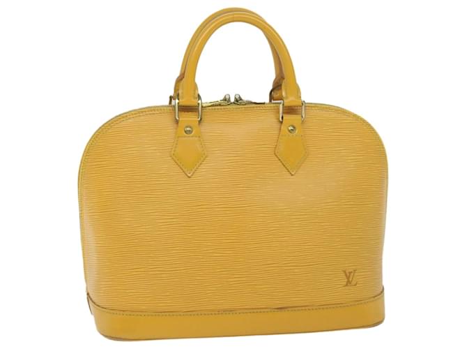 LOUIS VUITTON Epi Alma Hand Bag Tassili Yellow M52149 LV Auth 60892 Leather  ref.1180428