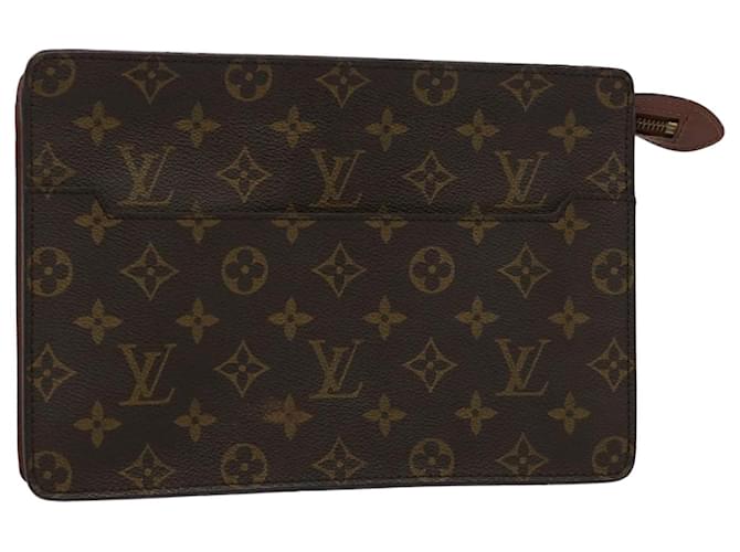 LOUIS VUITTON Monogram Pochette Homme Clutch Bag M51795 LV Auth ep2505 Monograma Lona  ref.1180484