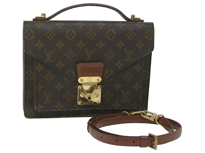 Louis Vuitton Monogram Monceau 26 Shoulder Bag 2modo M51187 LV Aut 61314 Monogramma Tela  ref.1180489