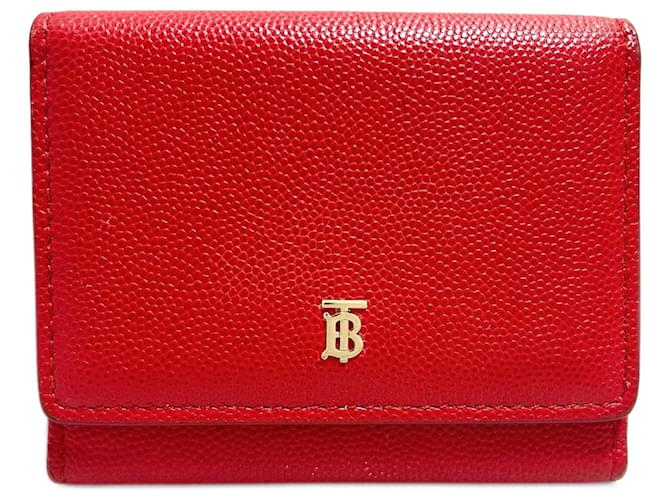 BURBERRY Cuir Rouge  ref.1180526