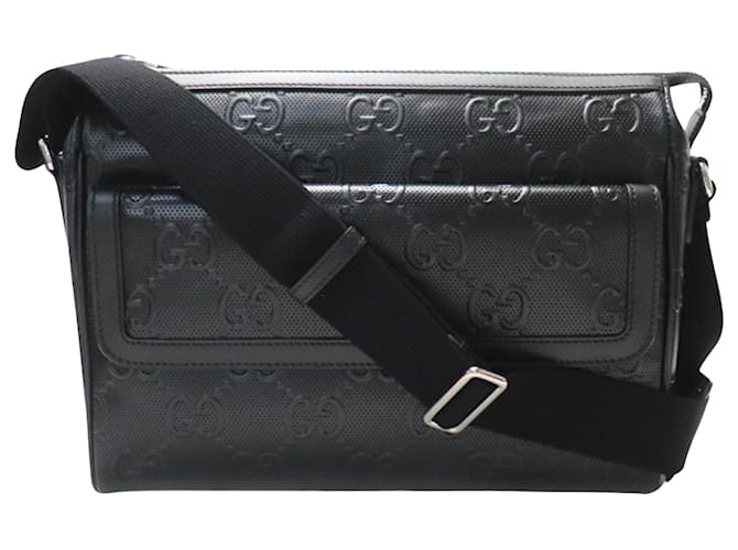 Gucci GG emboss� Black Leather  ref.1180579