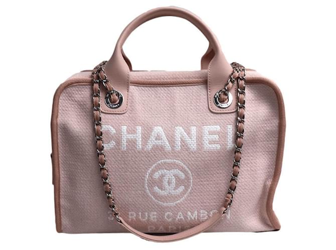Timeless Chanel Deauville Pink Cloth  ref.1180743