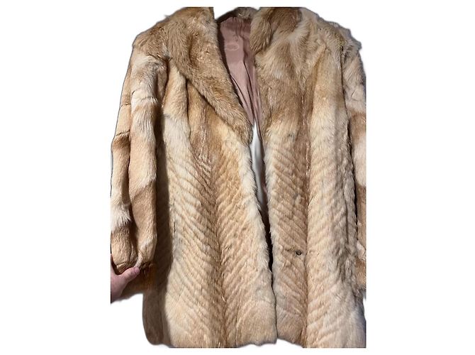 Rosenberg & Lenhart Rosenberg & Lenhar Fox Fur Coat Red Sand