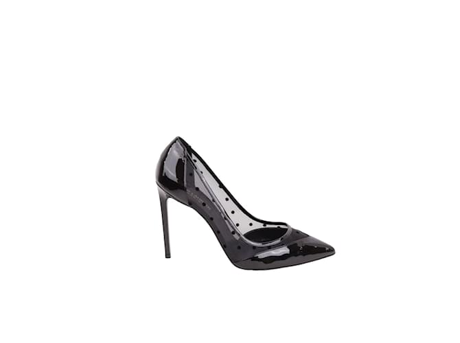 Saint Laurent patent leather heels Black  ref.1180784