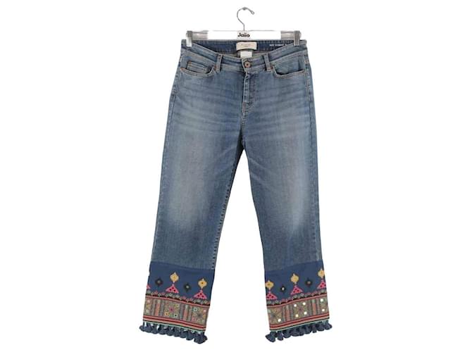 Max Mara Straight cotton jeans Blue  ref.1180799