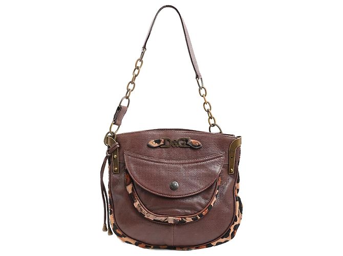 DOLCE & GABBANA Bolsas Couro Marrom