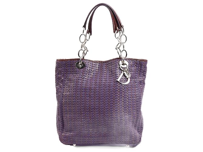 DIOR  Handbags   Leather Purple  ref.1180825