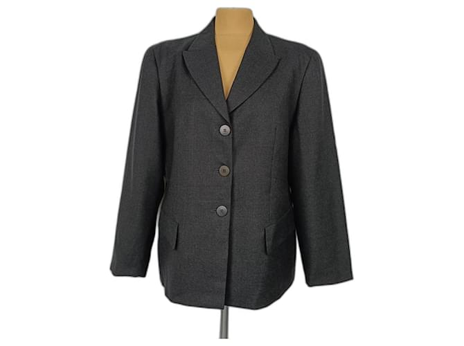 Max Mara Grey Wool Jacket