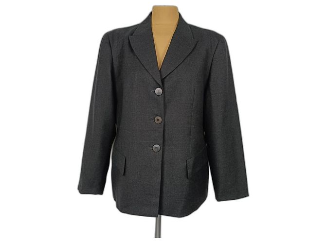 Max Mara Jacke aus grauer Wolle