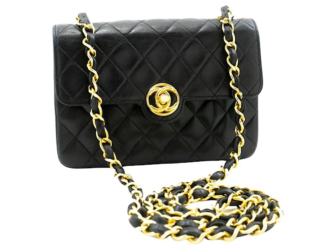 Chanel Matelass� Black Leather  ref.1180848