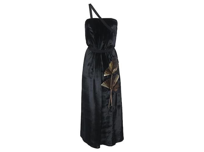 Attico Dresses Black Silk Viscose  ref.1180915