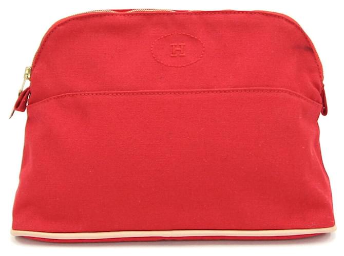 Autre Marque Herms Bolide Rot Baumwolle  ref.1180938