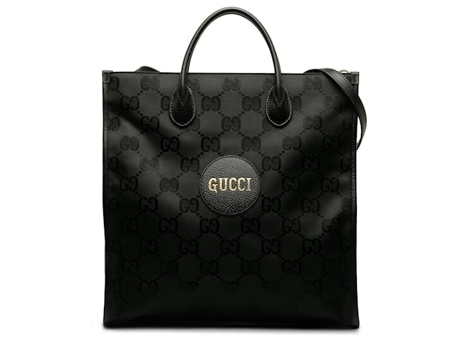 Borsa convertibile Gucci Black GG Econyl Off The Grid Nero Pelle Vitello simile a un vitello Nylon Panno  ref.1181261