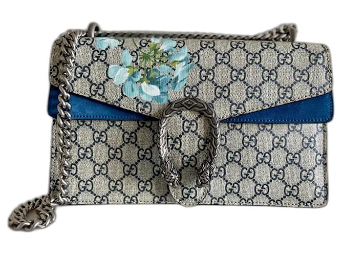 Gucci Dionysus Blooms bag Blue Deerskin  ref.1181338