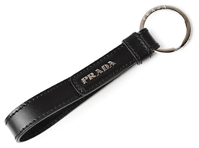 Prada Bag charms Black Leather  ref.1181459