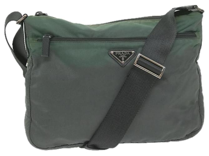 PRADA Shoulder Bag Nylon Khaki Auth 61409  ref.1181555