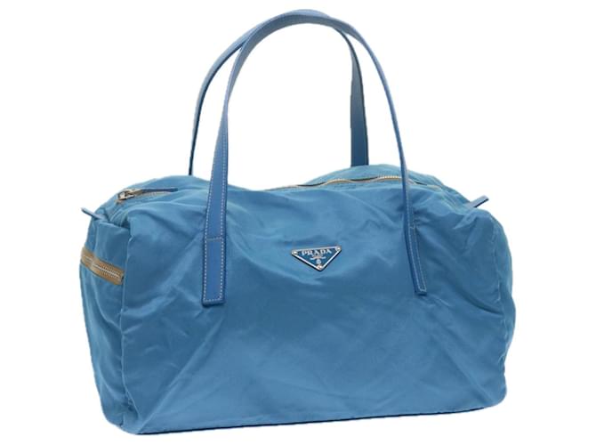 PRADA Hand Bag Nylon Blue Auth 61706  ref.1181558
