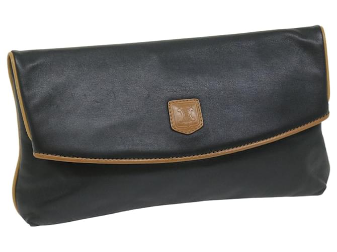 Céline CELINE Clutch Bag Leather Black Auth ep2747  ref.1181595