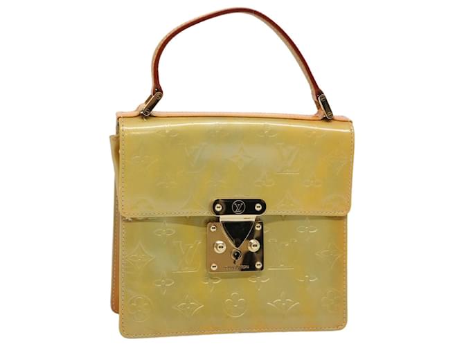 LOUIS VUITTON Monogram Vernis Spring Street Hand Bag Gris M91029 LV Auth th4382 Patent leather  ref.1181600