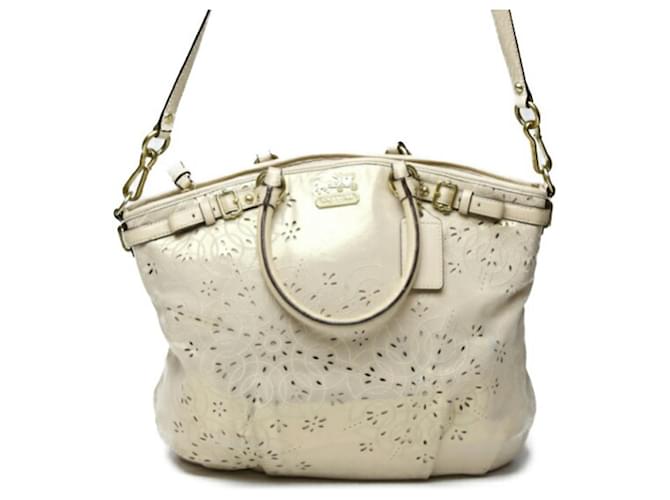 Coach Beige Leather  ref.1181641