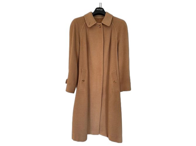 Abrigo Burberry de pelo de camello Camel