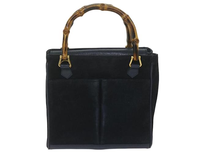 Gucci Bamboo Navy blue Suede  ref.1181707