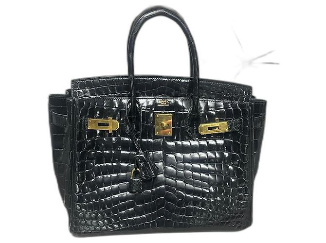 Hermès Birkin 30cm Coccodrillo Nero