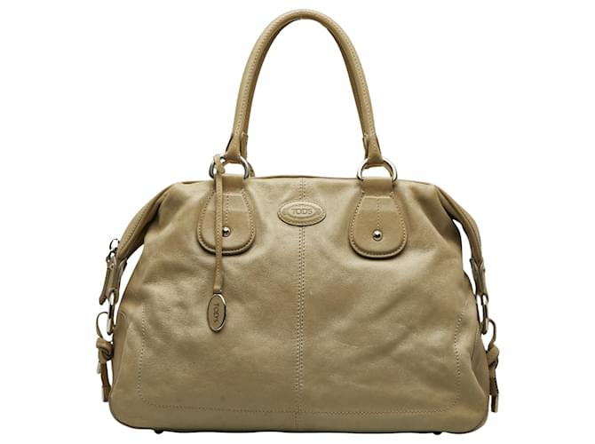 D-Bag TOD'S Bege Couro  ref.1181795