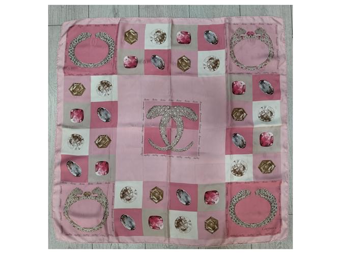 Cartier Silk scarves Pink  ref.1181799