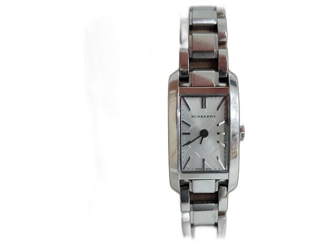 Orologio Burberry in acciaio argentato Argento