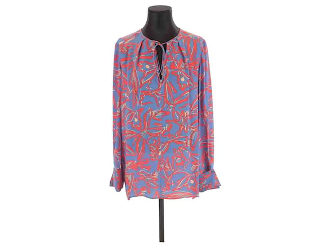 Diane Von Furstenberg Silk tunic Blue  ref.1181833