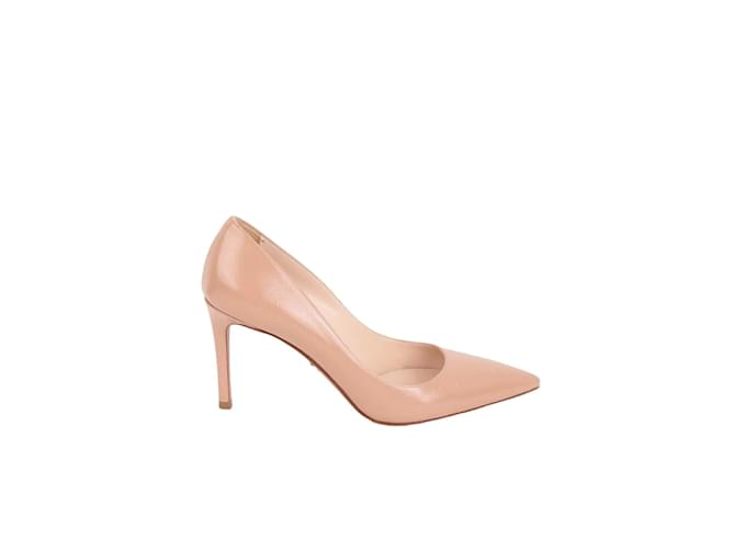 Prada patent leather heels Beige  ref.1181838