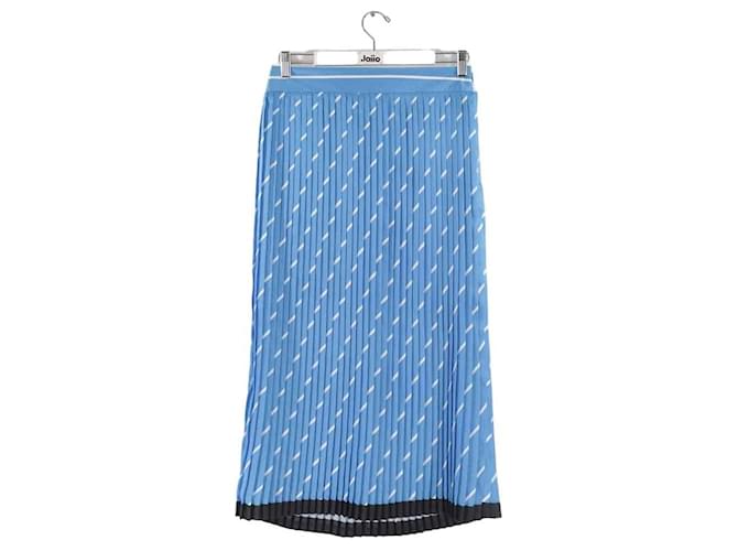 Victoria Beckham silk skirt Blue  ref.1181841