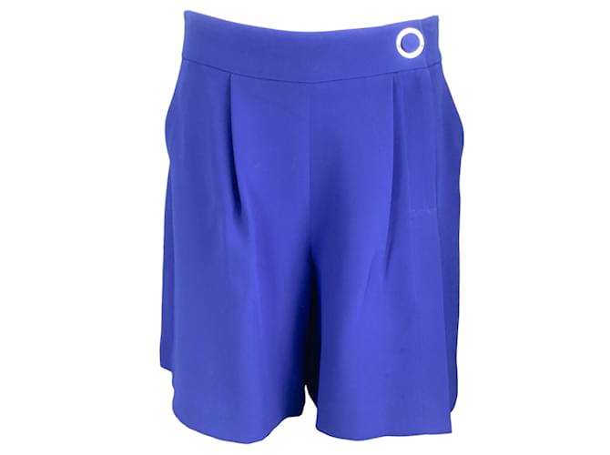 Autre Marque Jupe-short en crêpe de soie bleu cobalt Giorgio Armani  ref.1181879