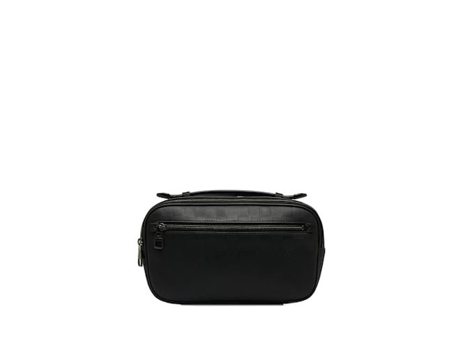 Black Louis Vuitton Damier Inifini Ambler Belt Bag Leather  ref.1181943