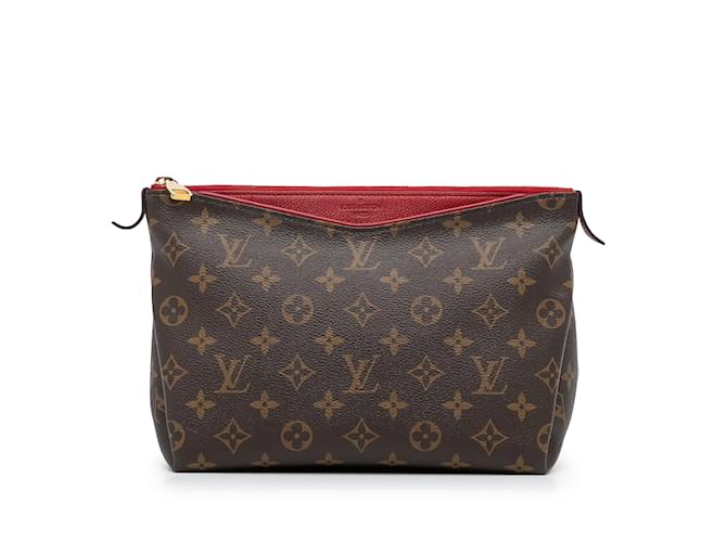 Brown Louis Vuitton Monogram Pallas Beauty Case Vanity Bag Cloth  ref.1182031
