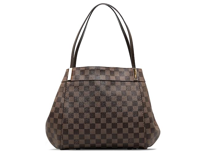 Brown Louis Vuitton Damier Ebene Marylebone PM Shoulder Bag Leather  ref.1182052