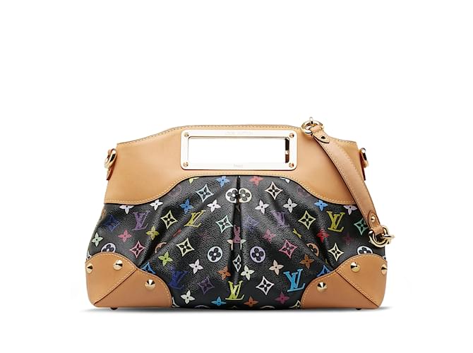 Bolso satchel Judy MM multicolor con monograma de Louis Vuitton negro Cuero  ref.1182059